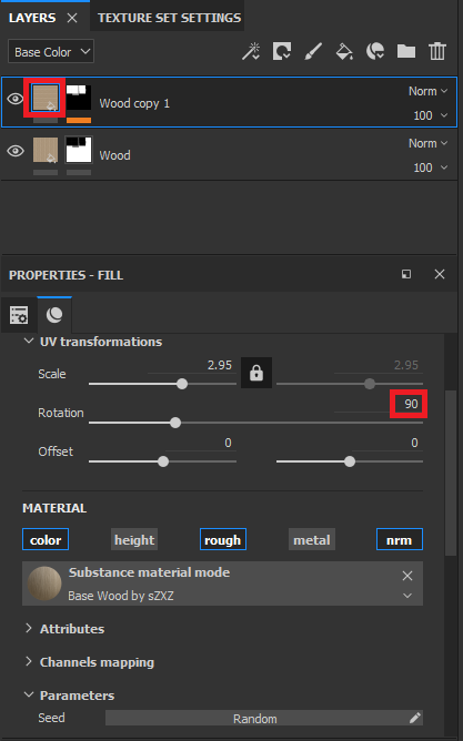 Substance Painter - Rotate Layer