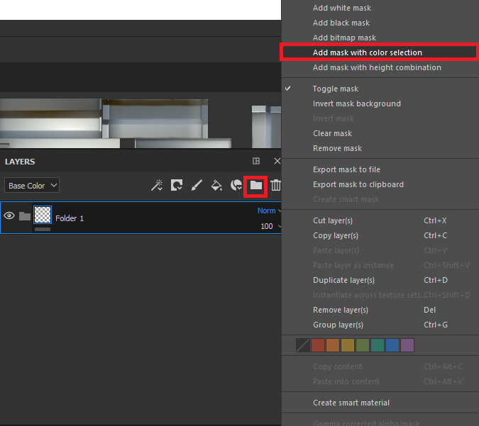 Substance Painter - Add Mask With Color Selection