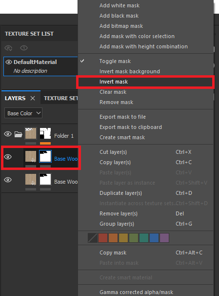 Substance Painter - Invert Mask