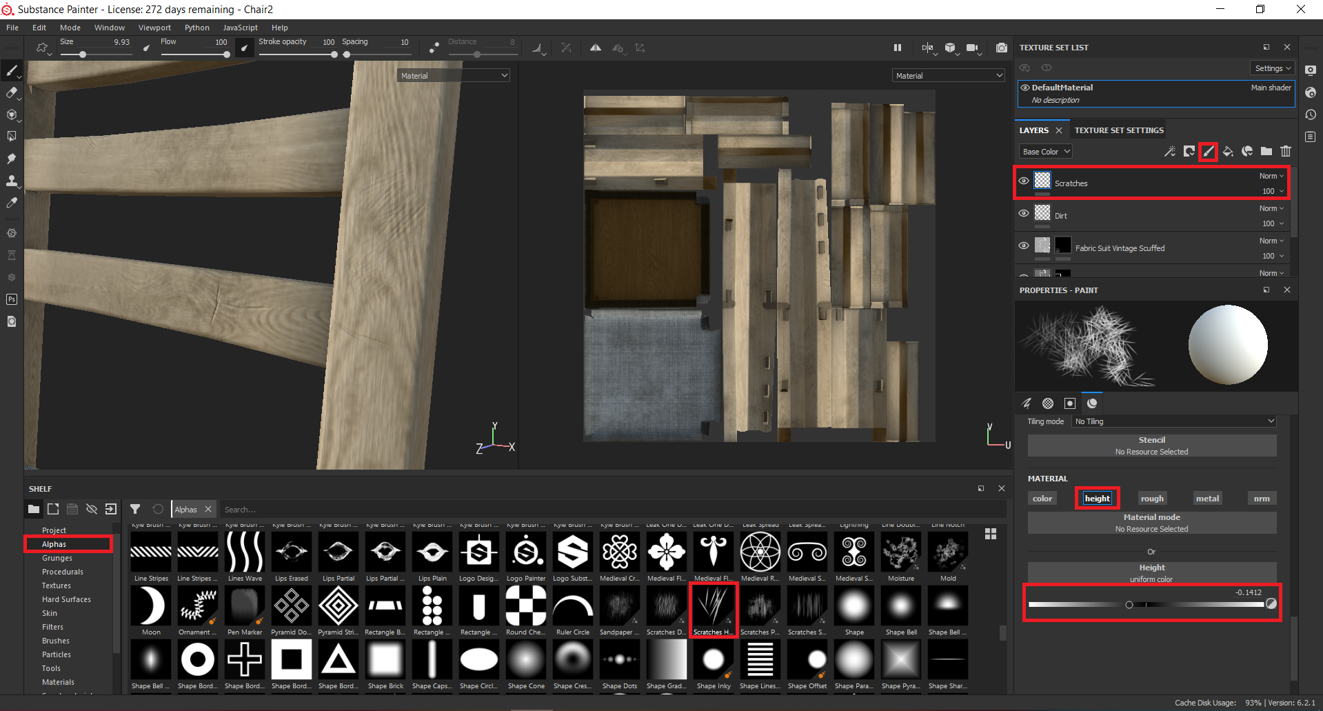 Substance Painter - Painting Scratches