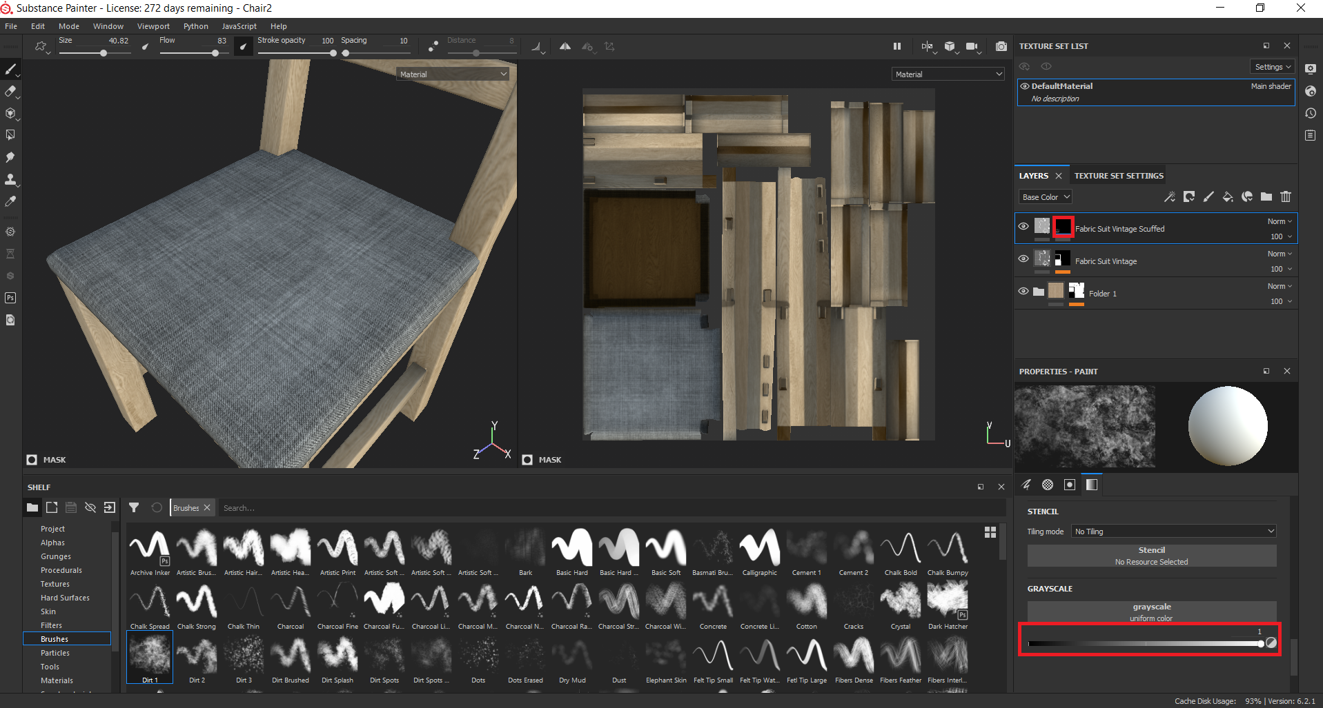 Substance Painter - Painting Scuffed Material